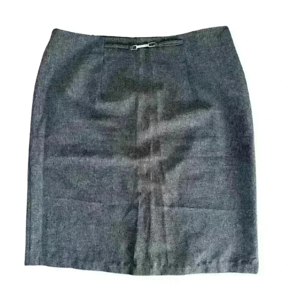 Grey Pencil  Skirt - Picture 1 of 6